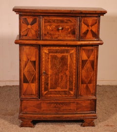 Exceptional Italian Renaissance Oratory In Blond Walnut And Inlays - 16° Century