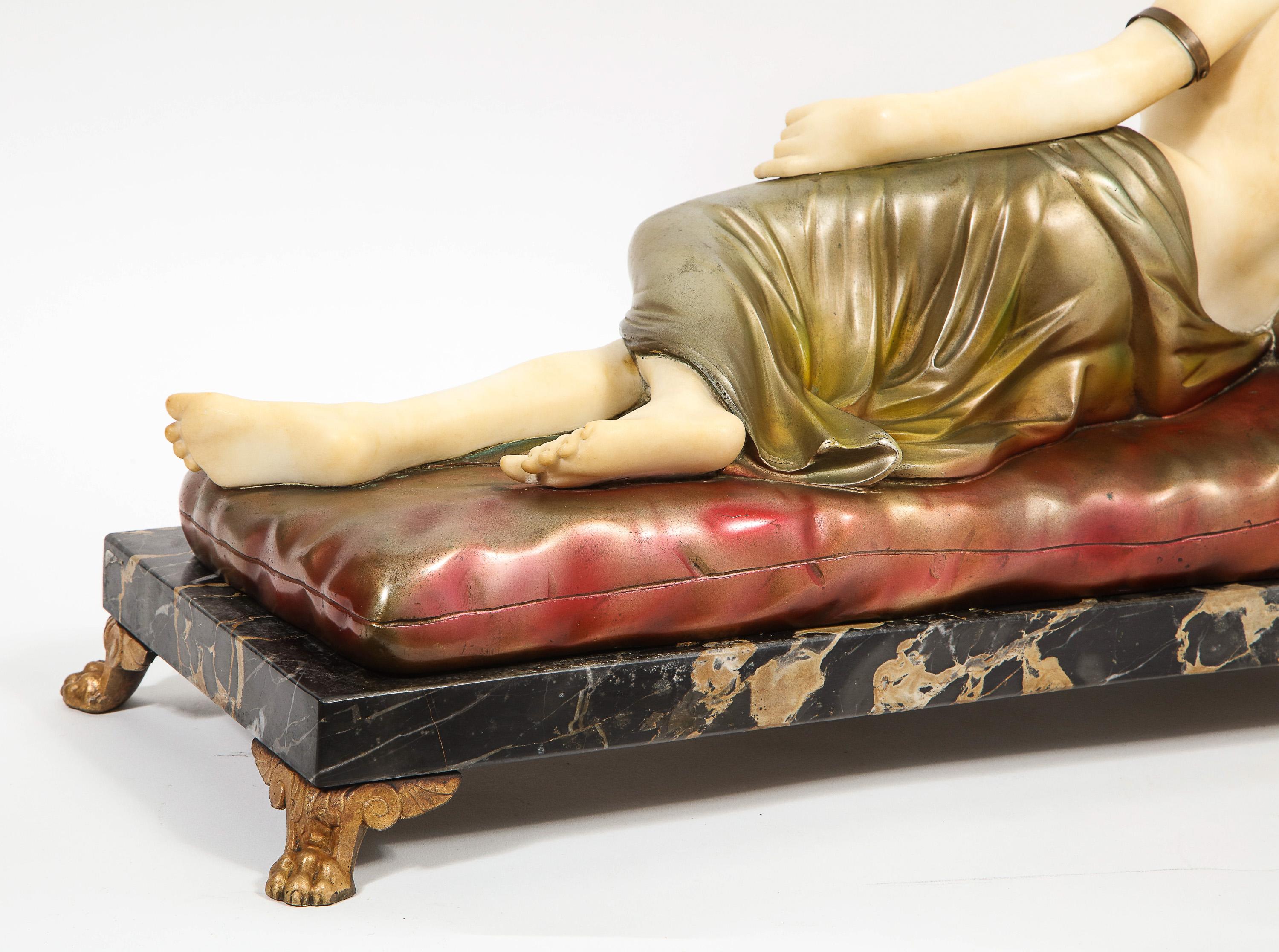 Außergewöhnliche italienische Skulptur von Paulina Bonaparte Borghese nach Anotino Canova 4