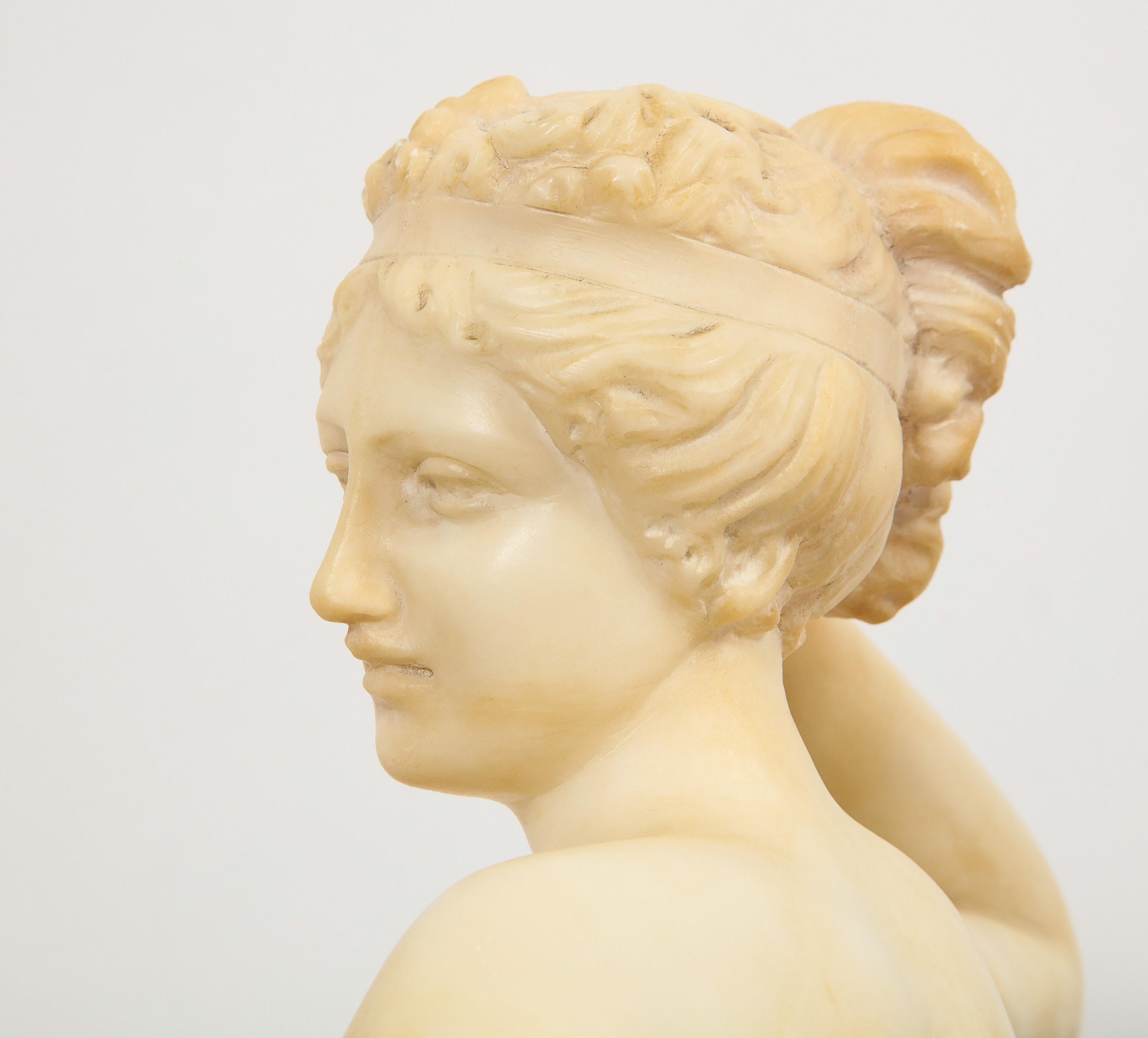 Exceptional Italian Sculpture of Paulina Bonaparte Borghese after Anotino Canova 6