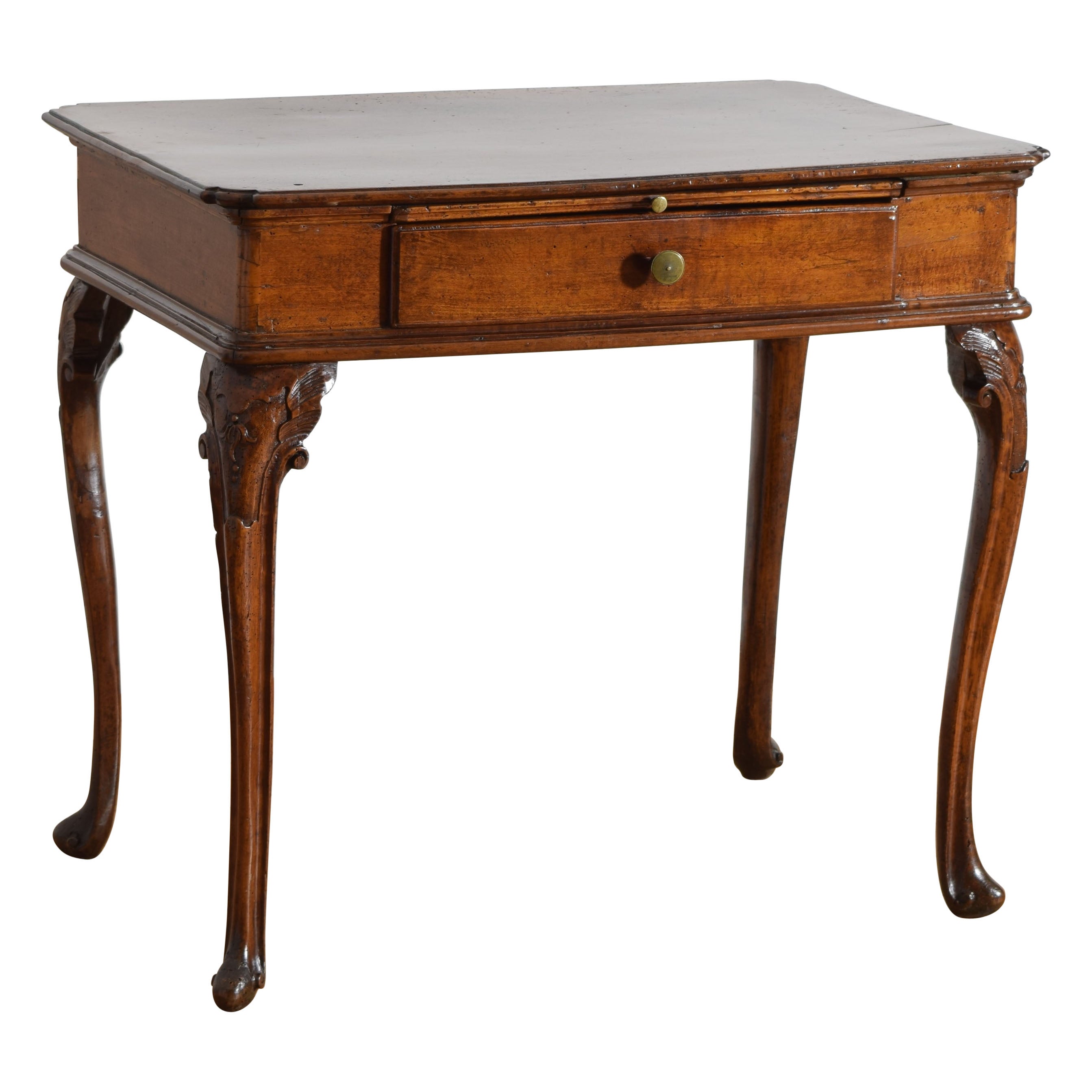 Exceptional Italian, Venezia, LXIV Period Carved Walnut Writing Table, ca. 1735