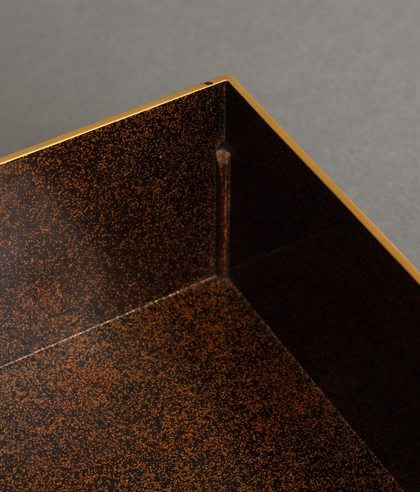 Eccezionale Tebako giapponese in lacca d'oro 手箱 'Scatola per accessori personali' in vendita 13