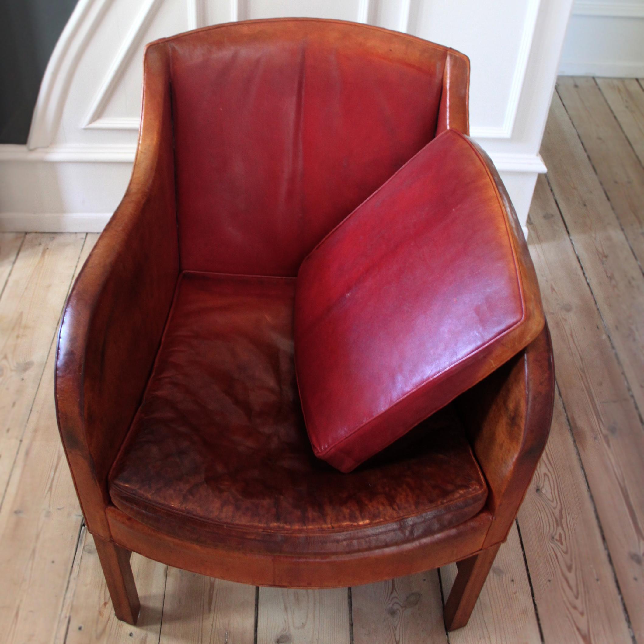 20th Century Kaare Klint Mix Chair in Original Niger Leather