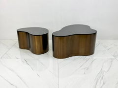 Exceptional Karl Springer Free Form Table Set, 1980's