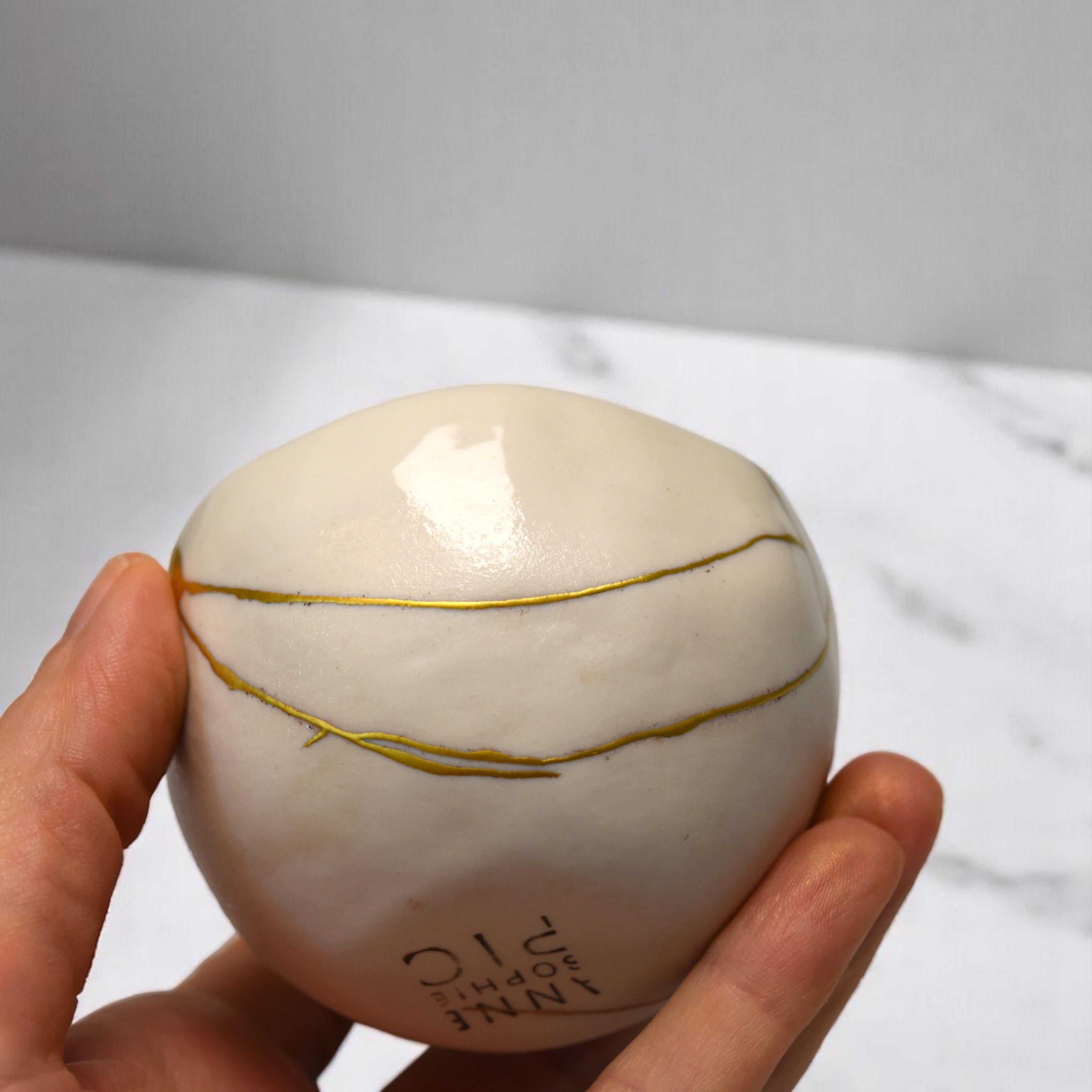French Exceptional kintsugi Bowl for Anne-Sophie Pic