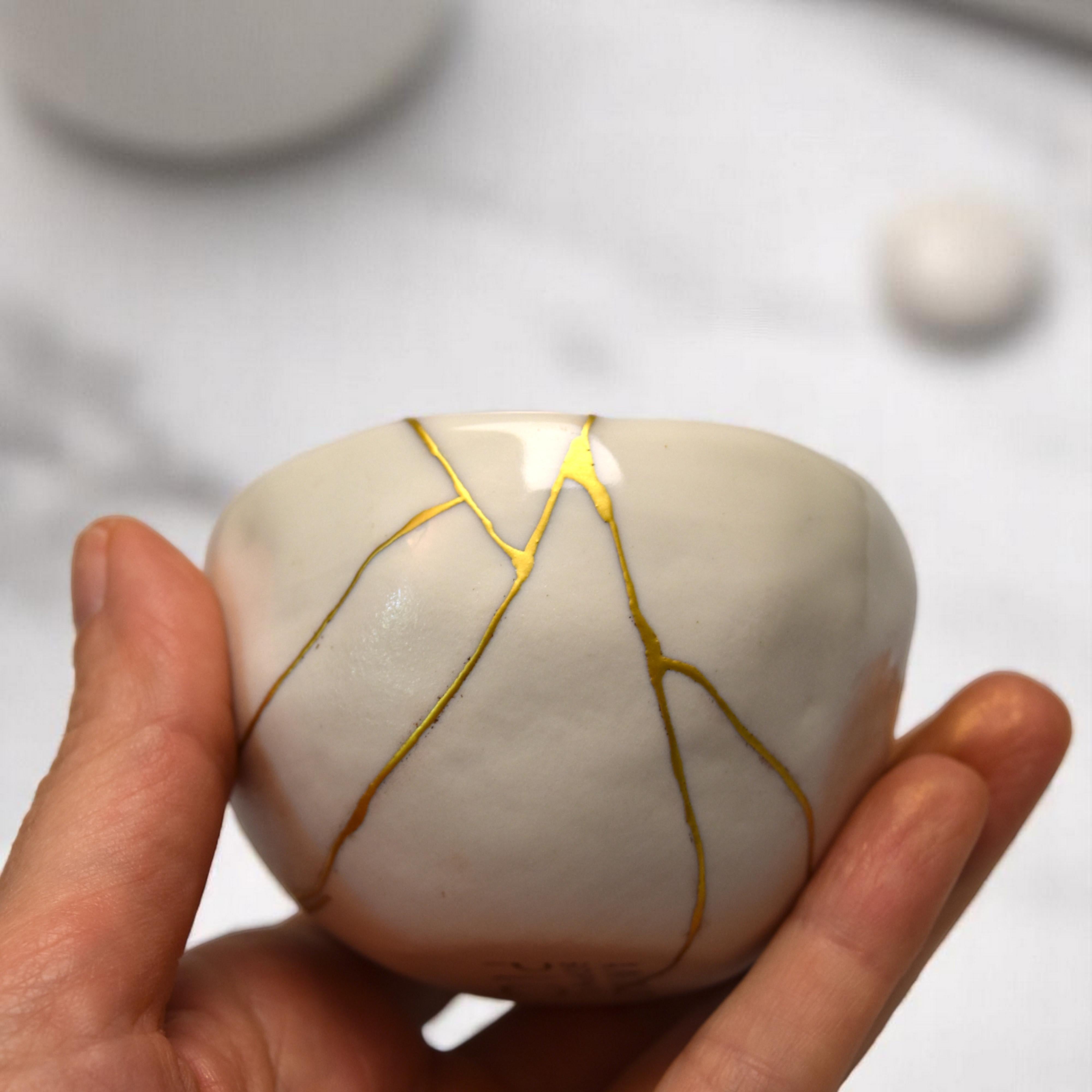Gilt Exceptional kintsugi Bowl for Anne-Sophie Pic
