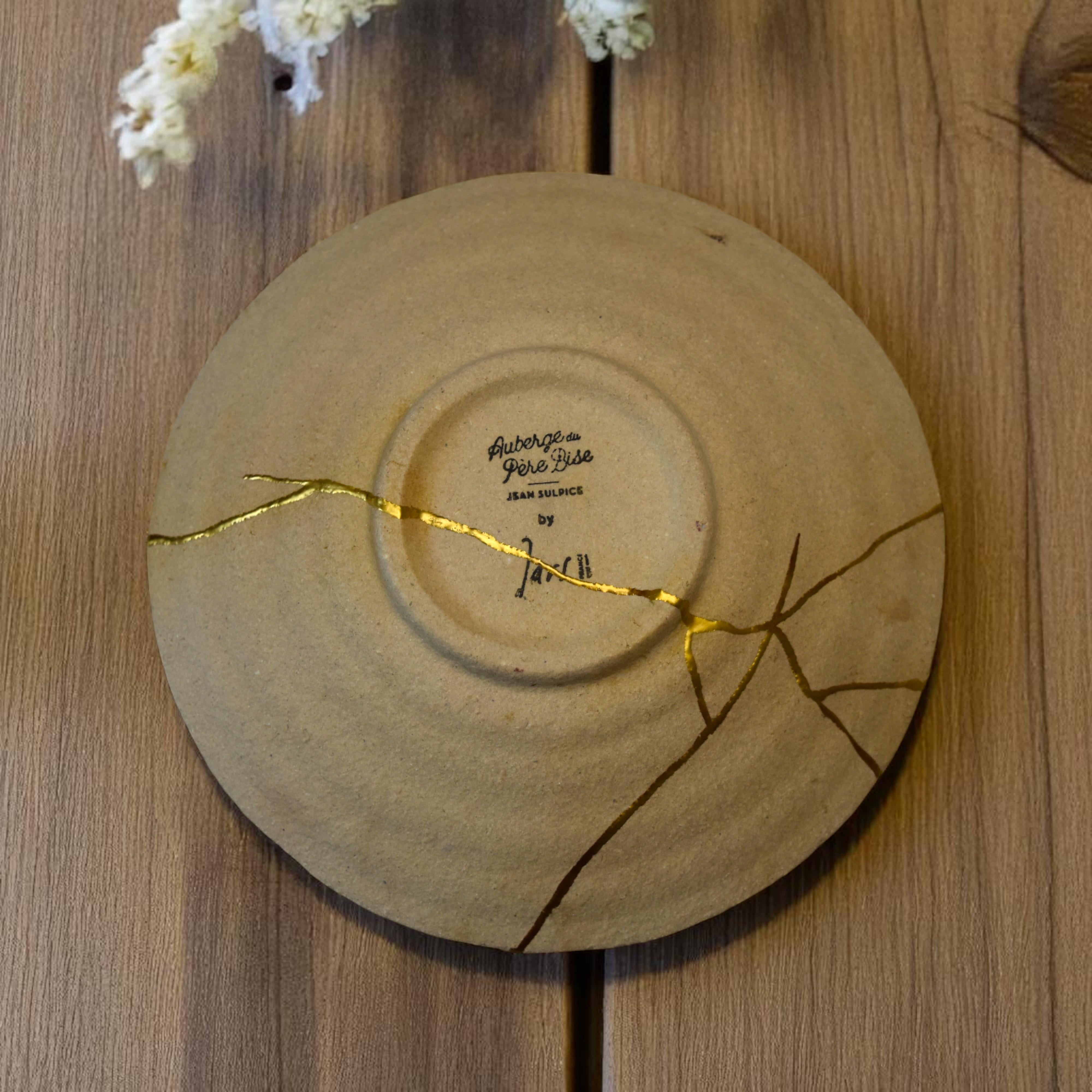 Doré Exceptionnel  Bol en JAR de Kintsugi, Auberge du Père Bise en vente