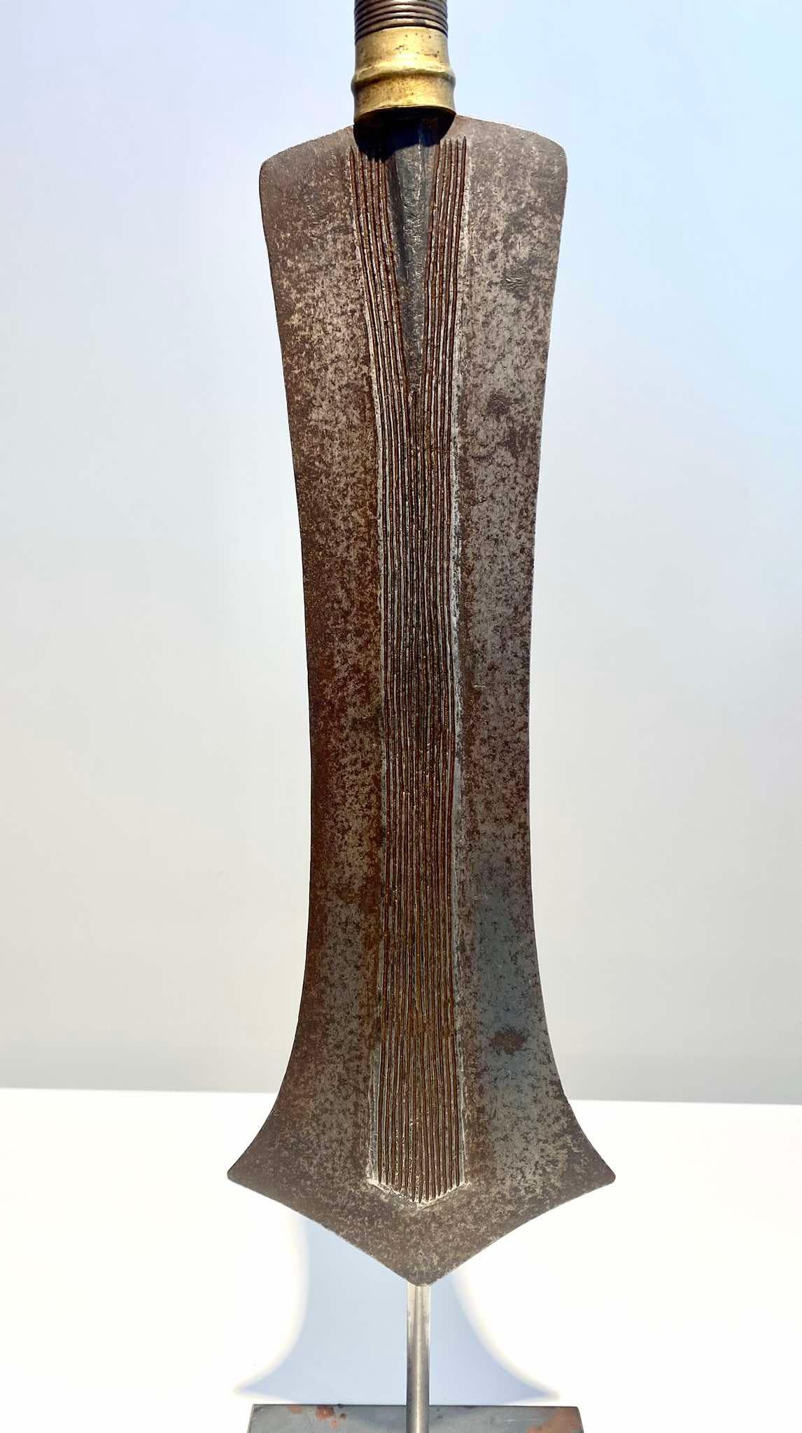Exceptional Knife Or Saber From The Teke Tribe, Dr Congo / Kongo Brazzaville 19t For Sale 7
