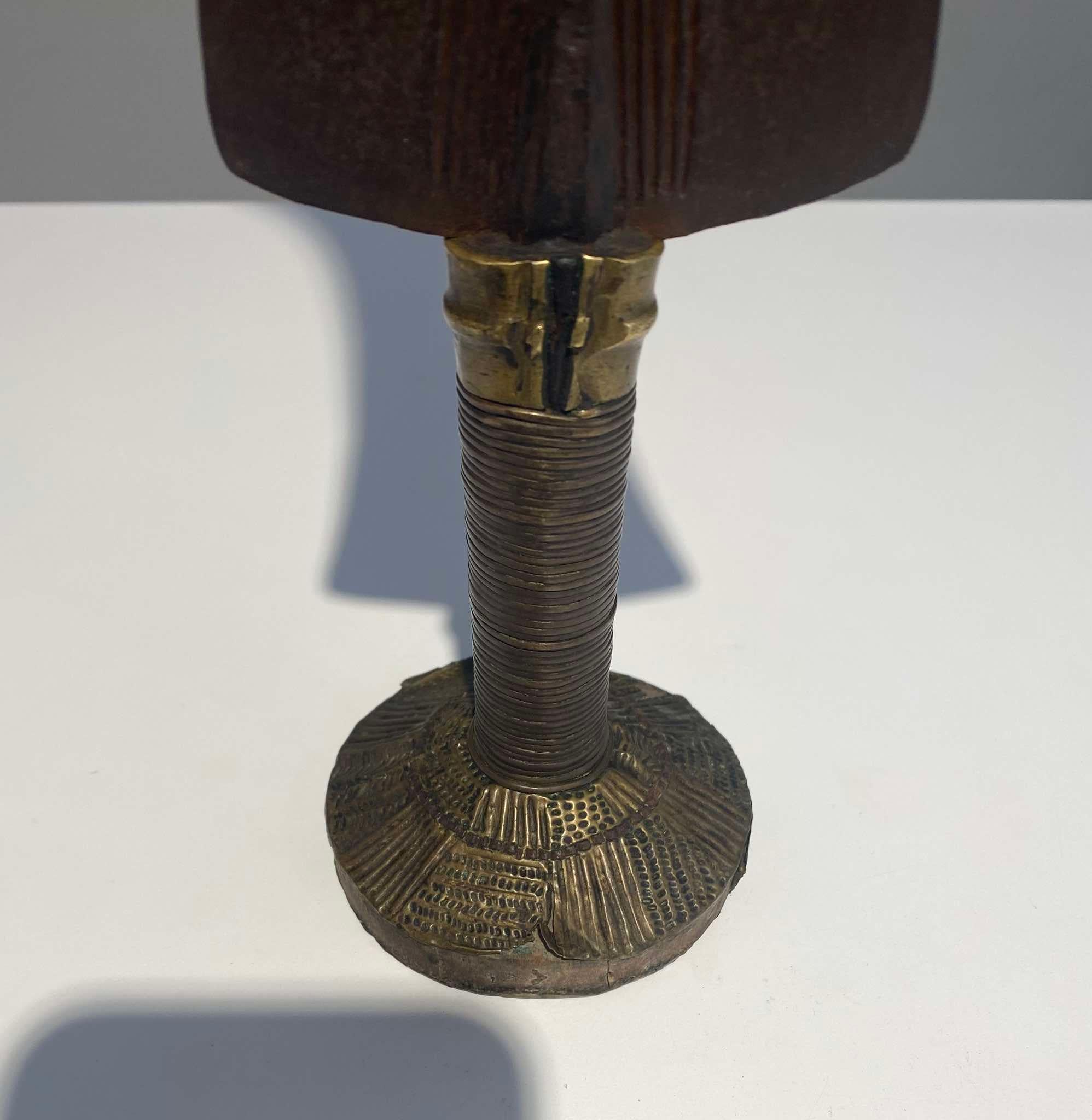 19th Century Exceptional Knife Or Saber From The Teke Tribe, Dr Congo / Kongo Brazzaville 19t For Sale