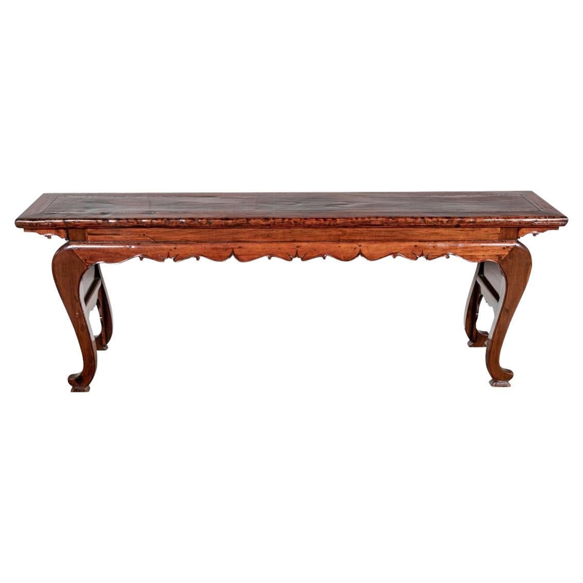Exceptional Lacquered Chinese Console Table  For Sale