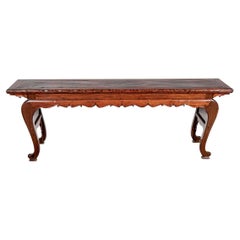 Exceptionnelle table console chinoise laquée 