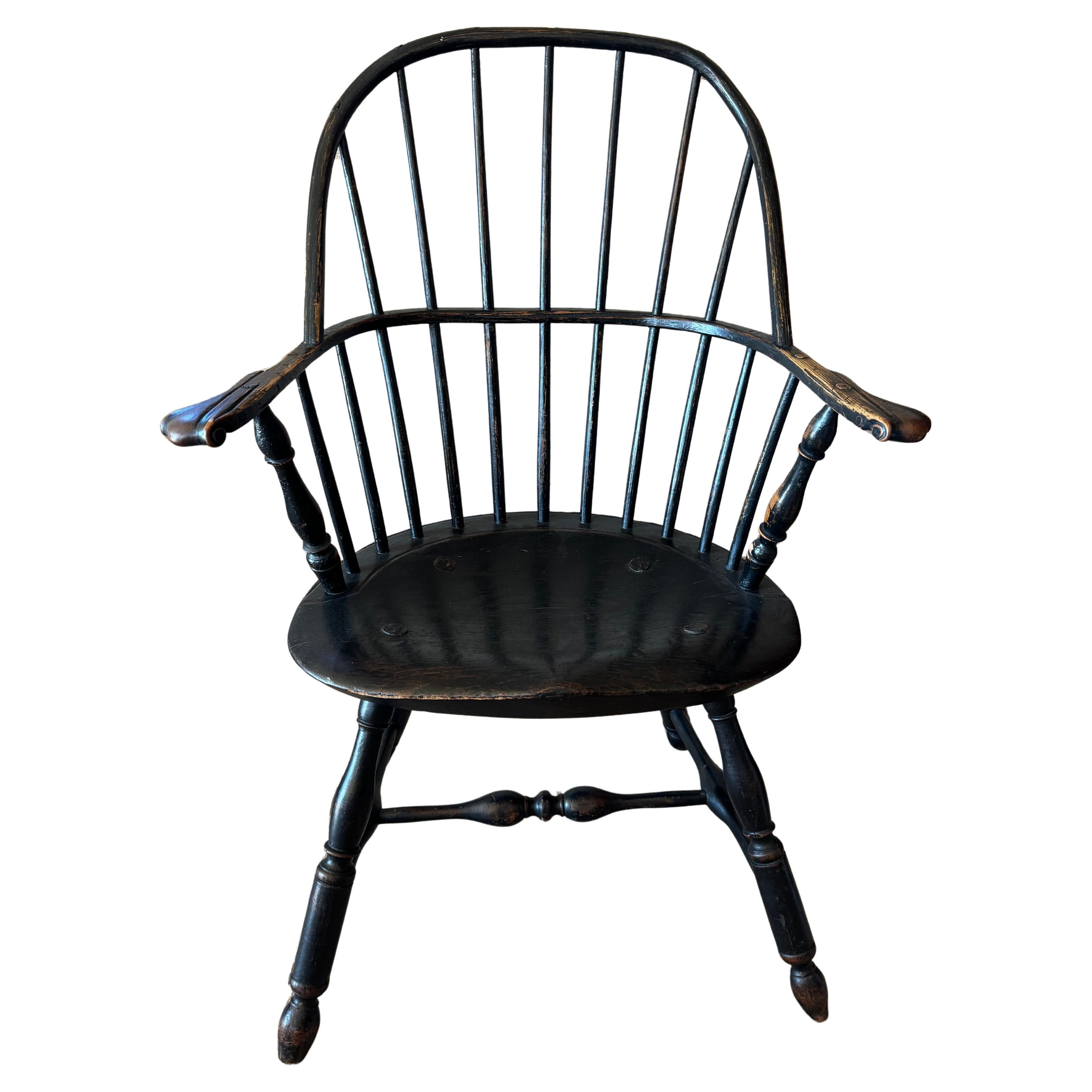 Exceptional Lancaster County Sack Back Windsor Chair