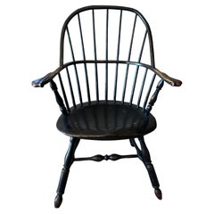 Excepcional silla Windsor con respaldo de saco del condado de Lancaster