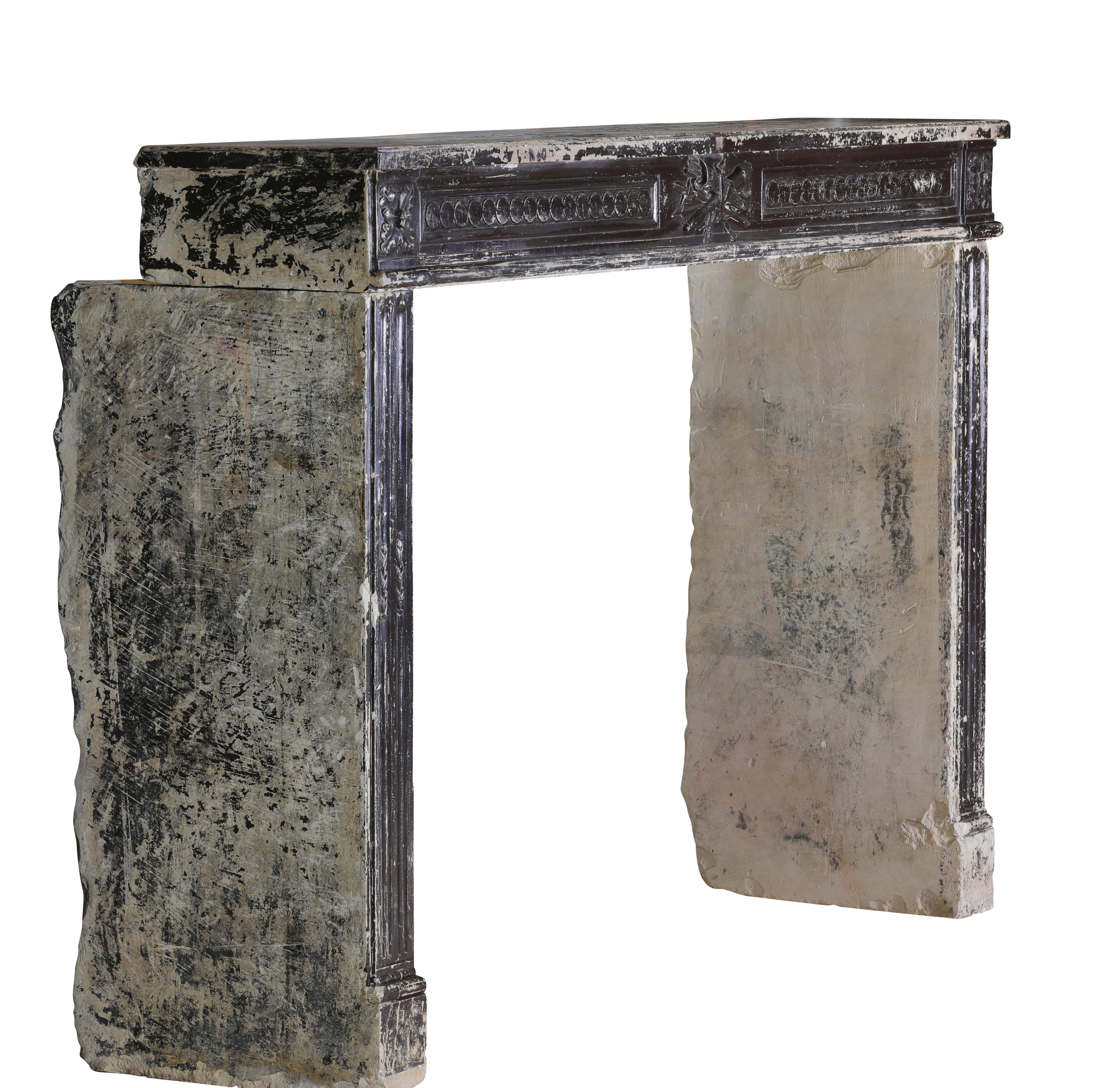 Exceptional Large 18th Century French Directoire Period Fireplace Mantel For Sale 10