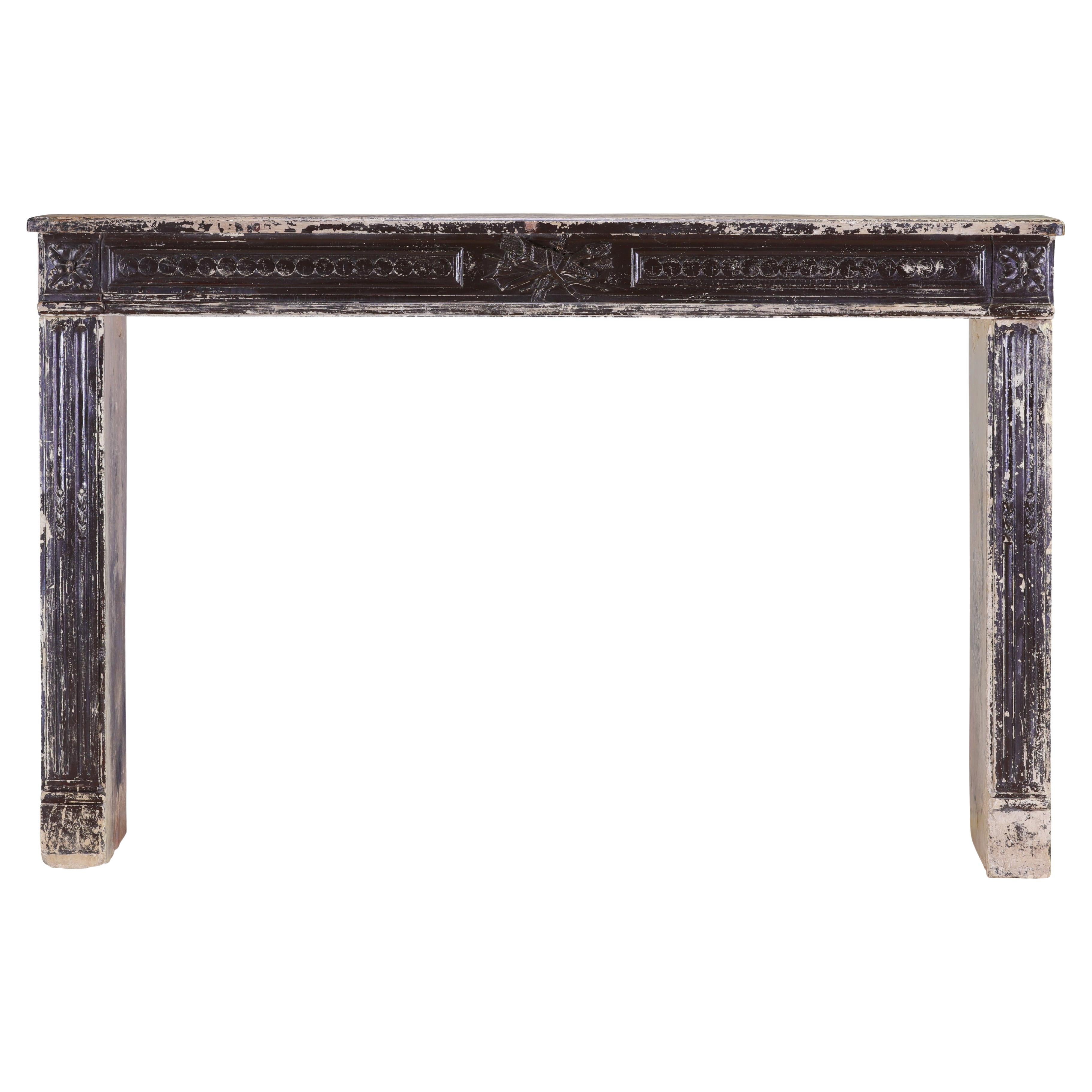 Exceptional Large 18th Century French Directoire Period Fireplace Mantel For Sale