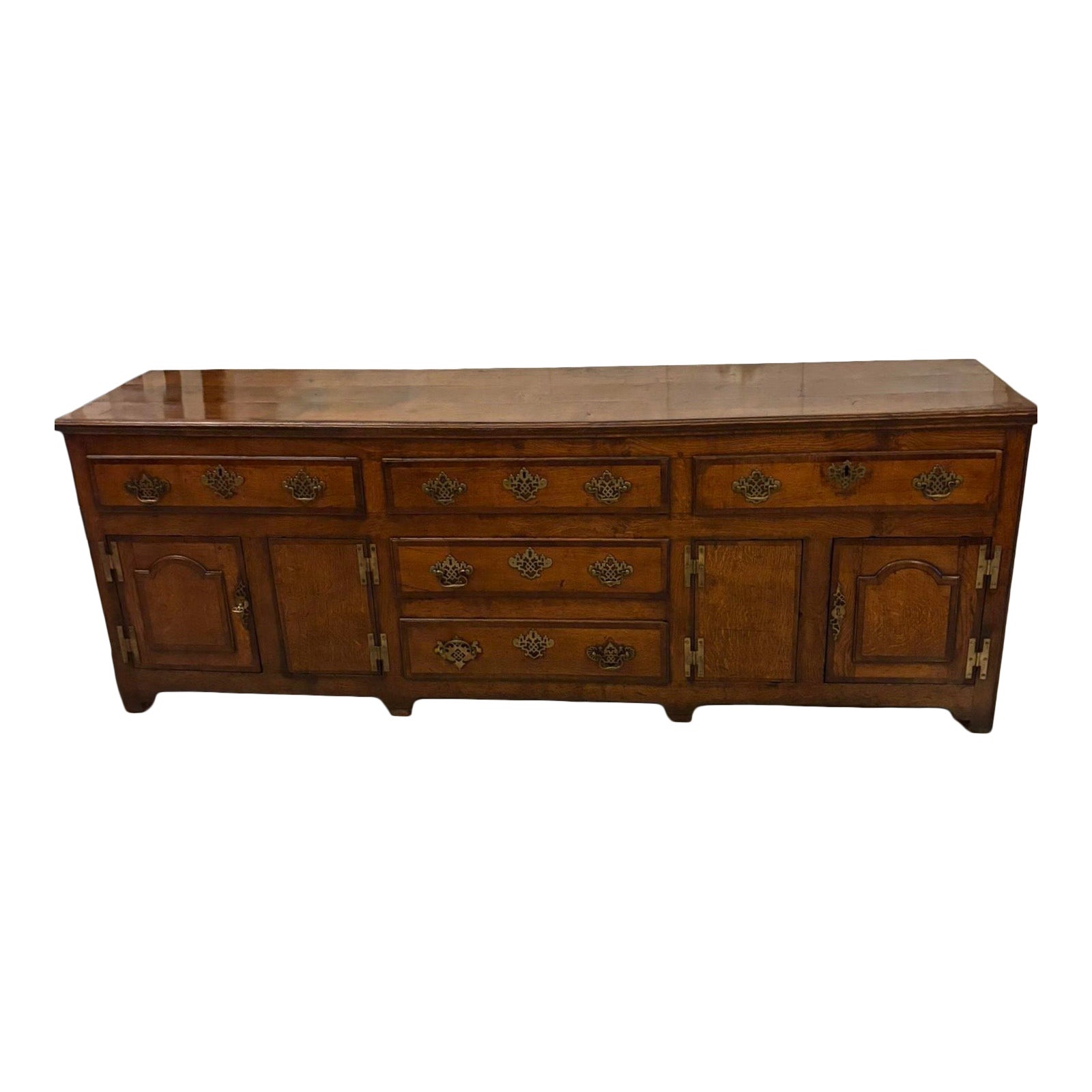 Eccezionale grande base per comò / credenza in Oak antica di qualità del XVIII secolo