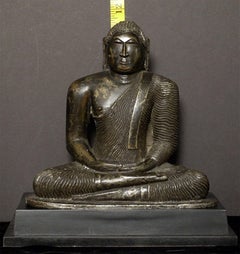 Exceptional Large 18thC or Earlier Sri Lankan Kandy Style Buddha. Finely Cast