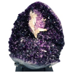 Exceptional Large Amethyst Cluster with Calcite Formation
