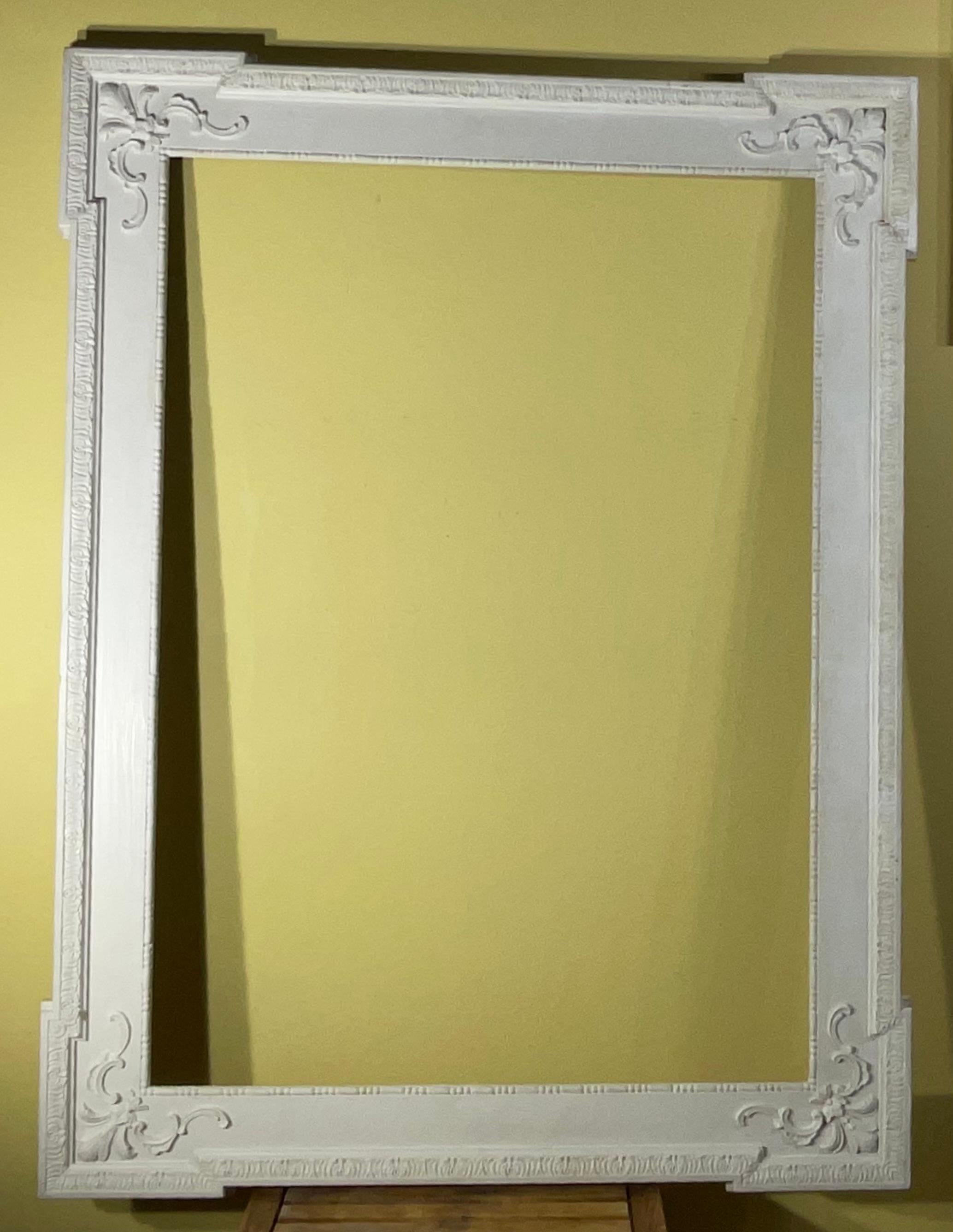 Exceptional Large Antique Ornate Wood Picture/Mirror Frame - 19th Century For Sale 7