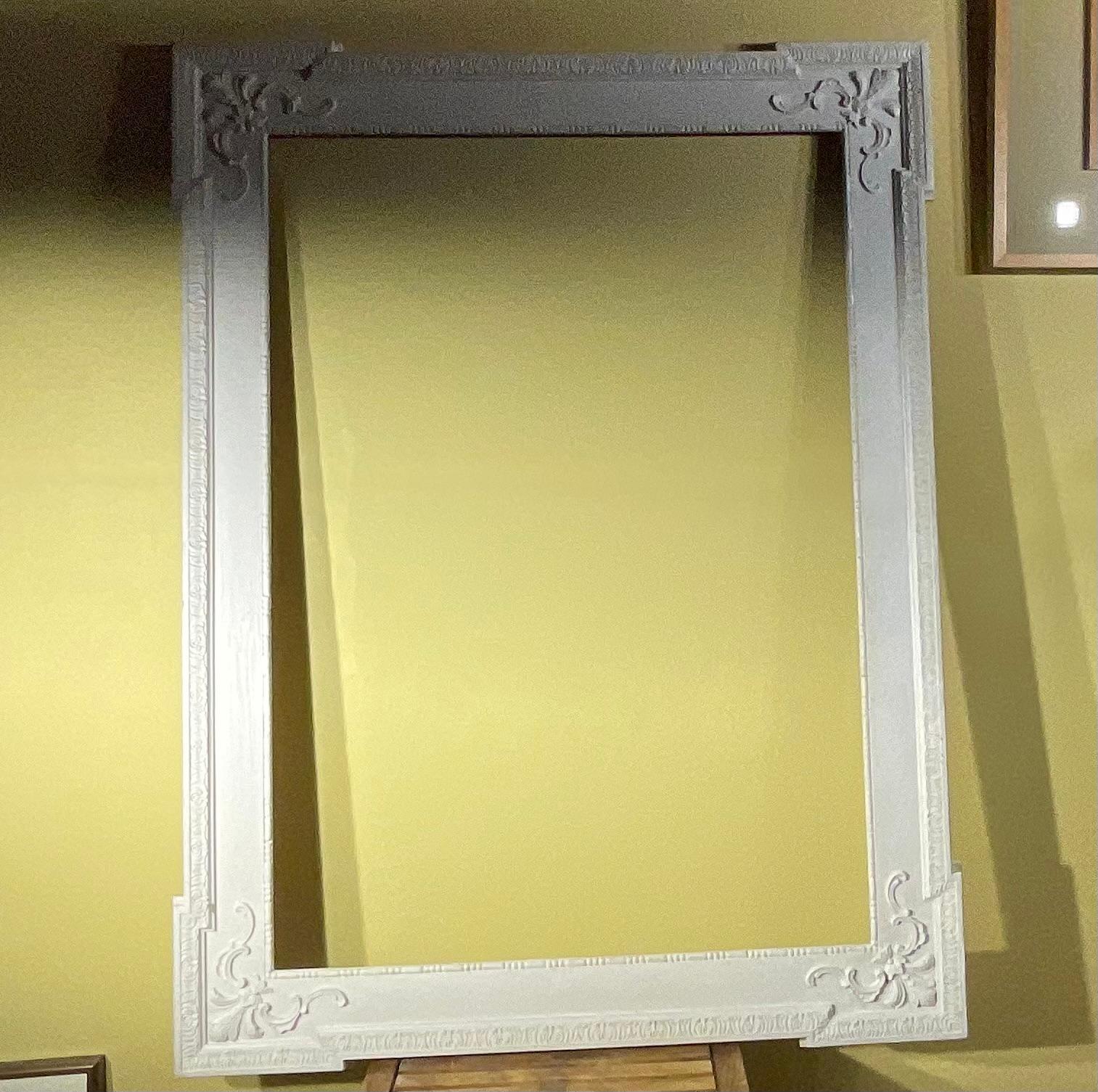 Exceptional Large Antique Ornate Wood Picture/Mirror Frame - 19th Century For Sale 8