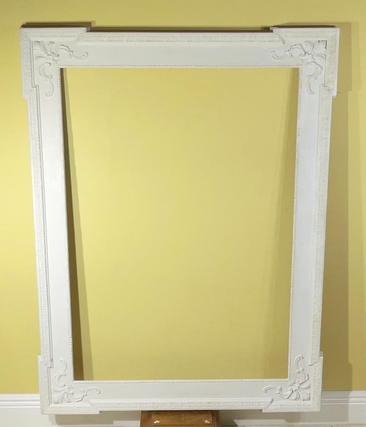 Exceptional Large Antique Ornate Wood Picture/Mirror Frame - 19th Century For Sale 10