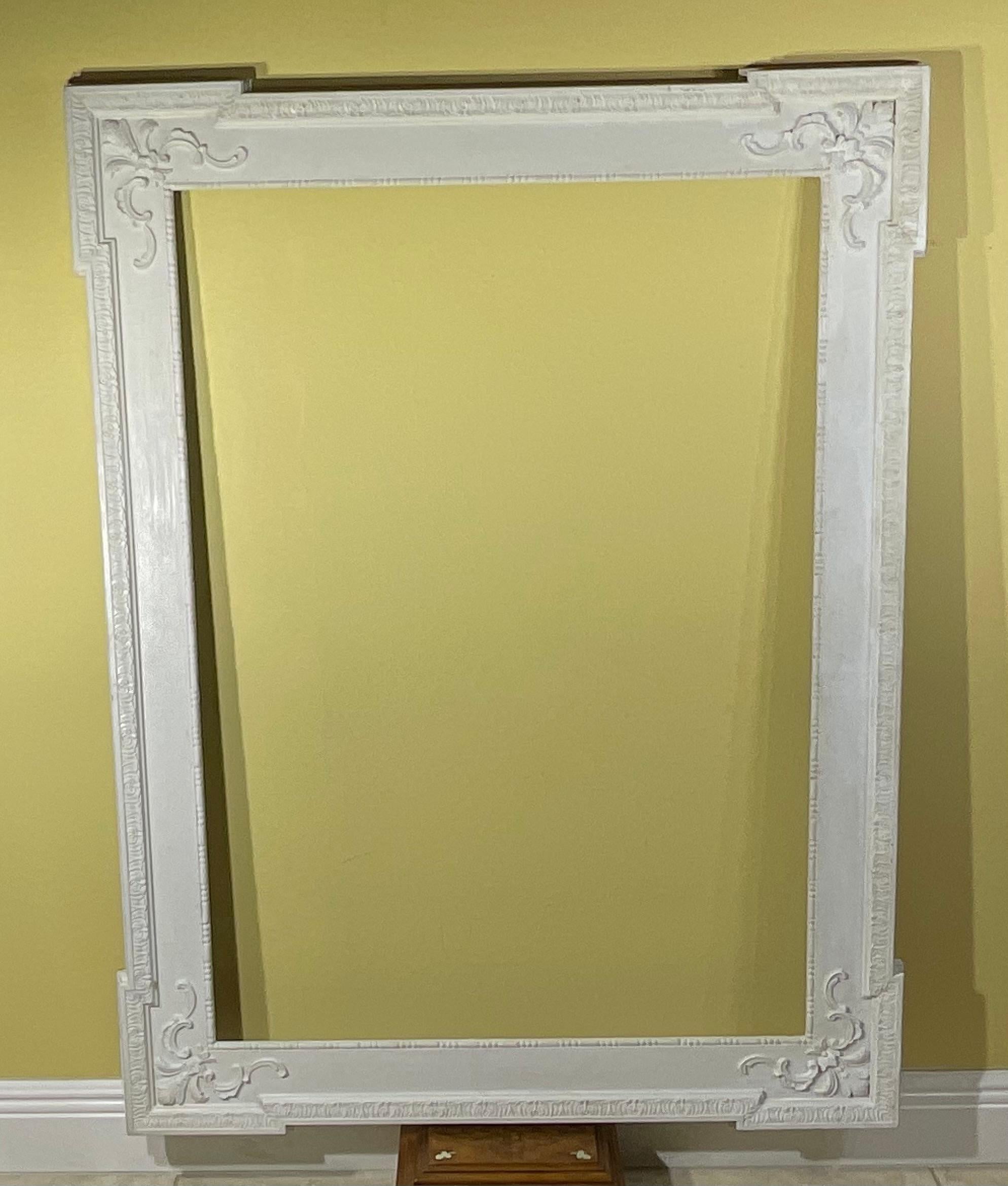 Exceptional Large Antique Ornate Wood Picture/Mirror Frame - 19th Century For Sale 11