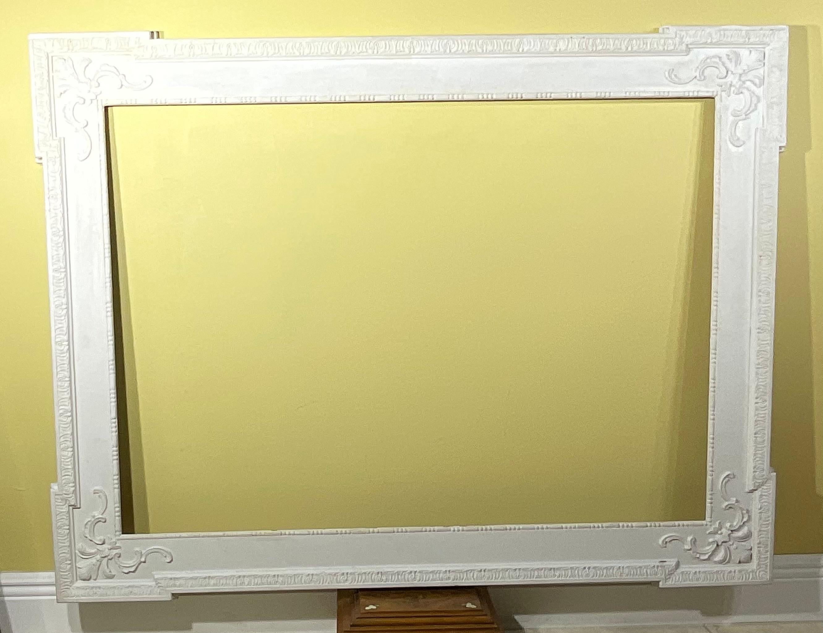 Exceptional Large Antique Ornate Wood Picture/Mirror Frame - 19th Century For Sale 12