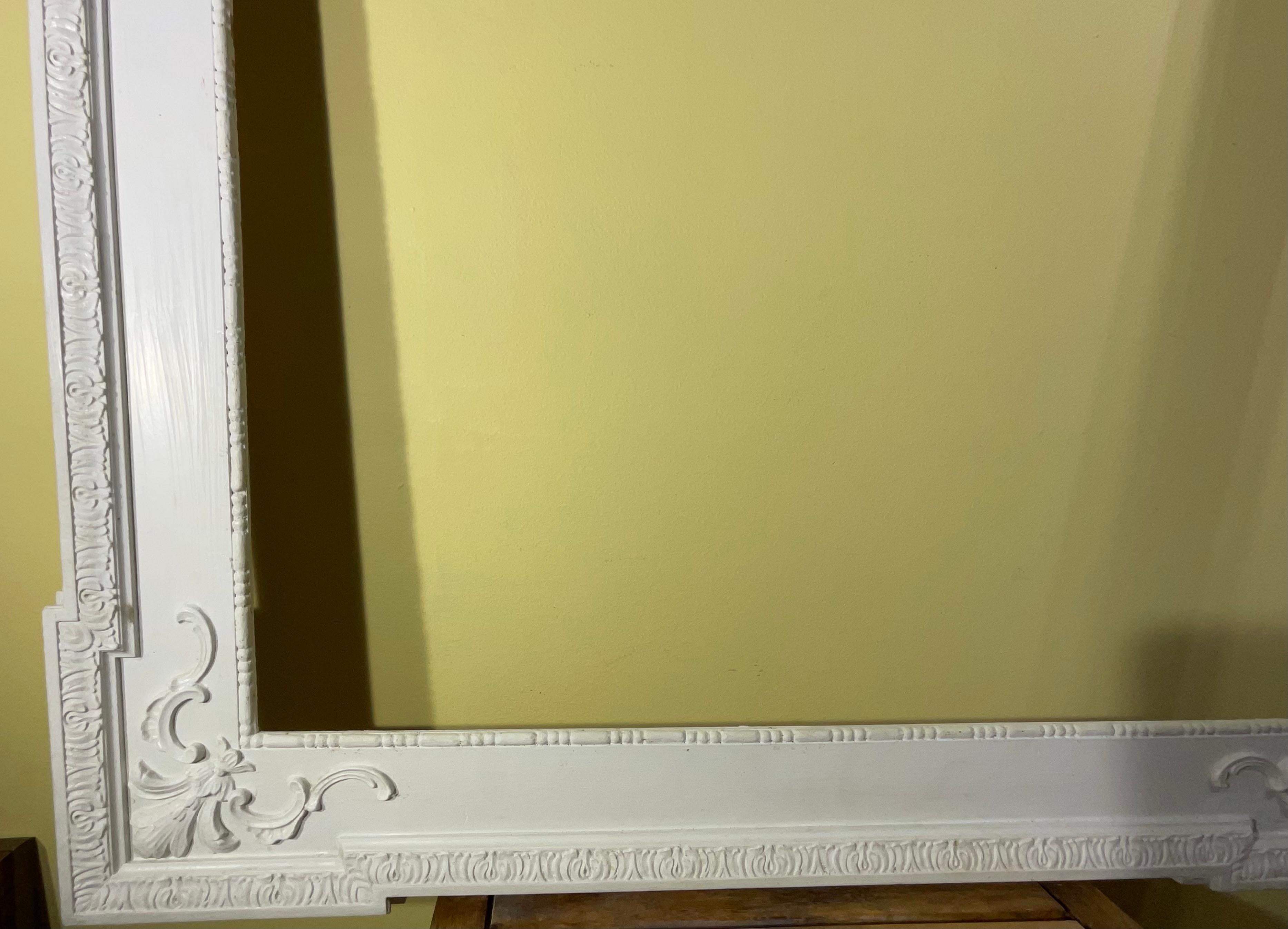Exceptional Large Antique Ornate Wood Picture/Mirror Frame - 19th Century For Sale 3