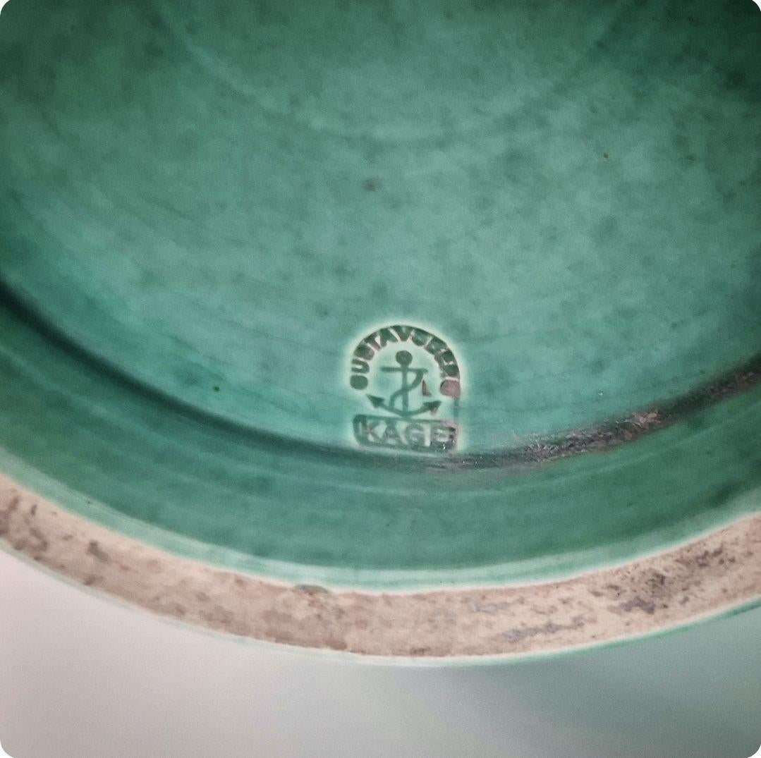 Exceptionnel grand vase en argenta par Wilhelm Kåge pour Gustavsberg, Suède, années 1930 en vente 2