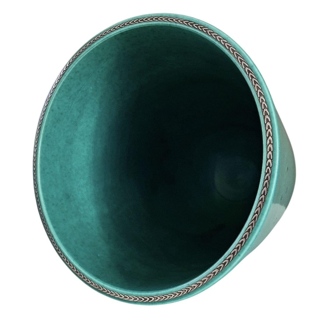 Exceptionnel grand vase en argenta par Wilhelm Kåge pour Gustavsberg, Suède, années 1930 Bon état - En vente à Stockholm, SE