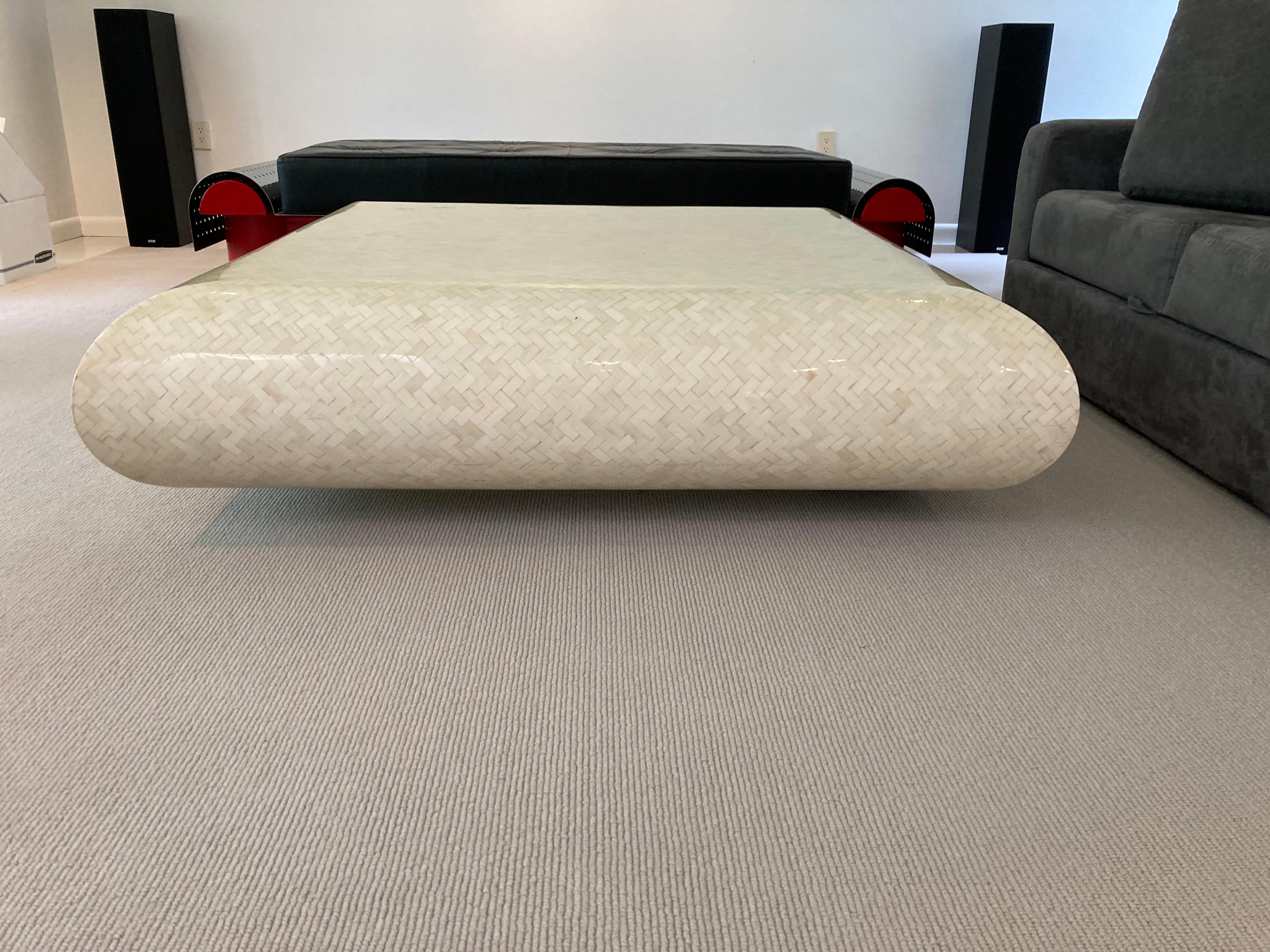 Exceptional Large Bone Coffee Table For Sale 7