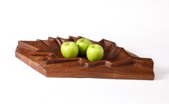 Außergewöhnliches & großes geschnitztes Eichen-Tablett, Frankreich 1950er Jahre