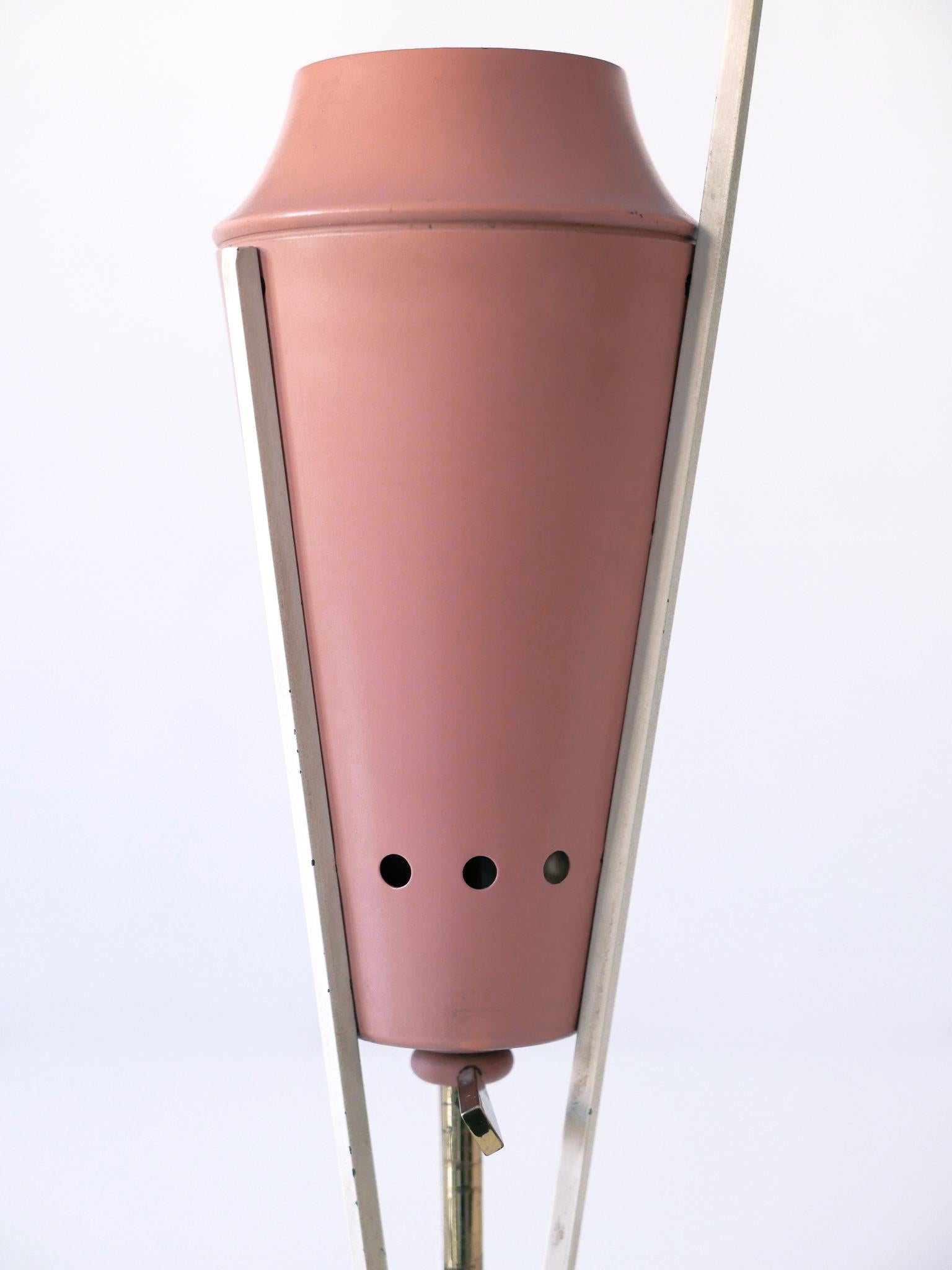 Exceptional Large & Elegant Mid Century Modern Table Lamp Germany 1950s For Sale 11