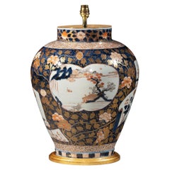 Exceptional Large Japanese Imari Table Lamp