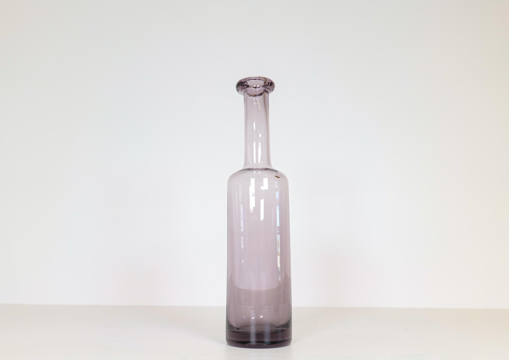Mid-20th Century Exceptional Large Midcentury Bottle by Erik Höglund Boda, Sweden For Sale