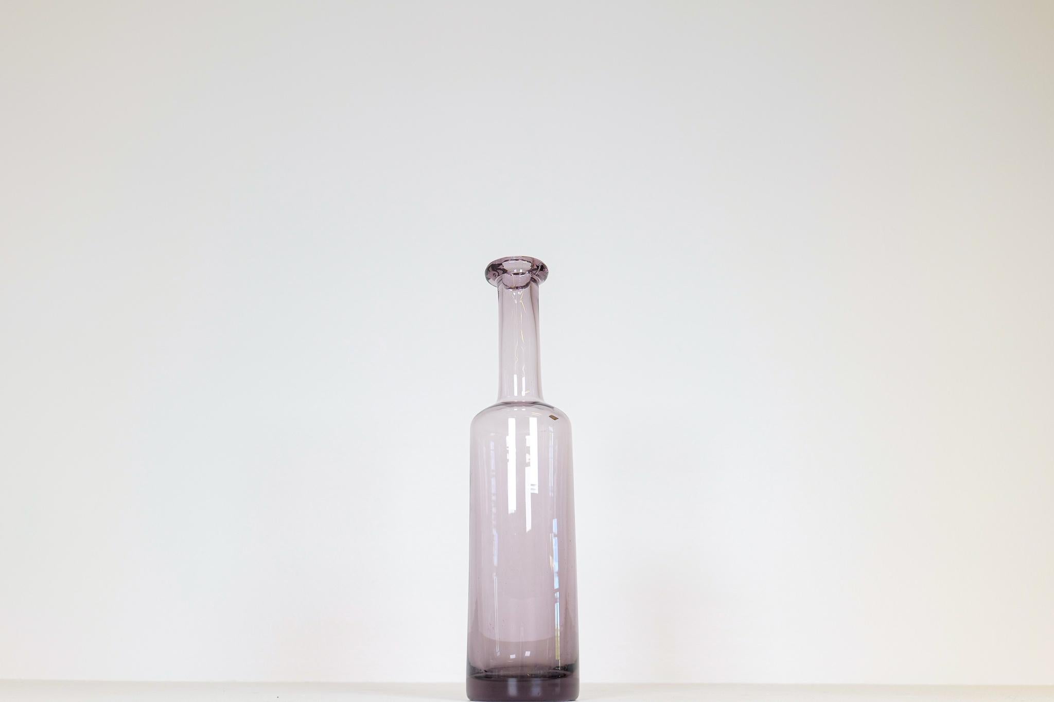 Art Glass Exceptional Large Midcentury Bottle by Erik Höglund Boda, Sweden For Sale
