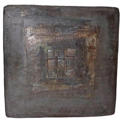 Eccezionale piatto da parete in ceramica di grandi dimensioni Arte contemporanea nello stile di Zbynek