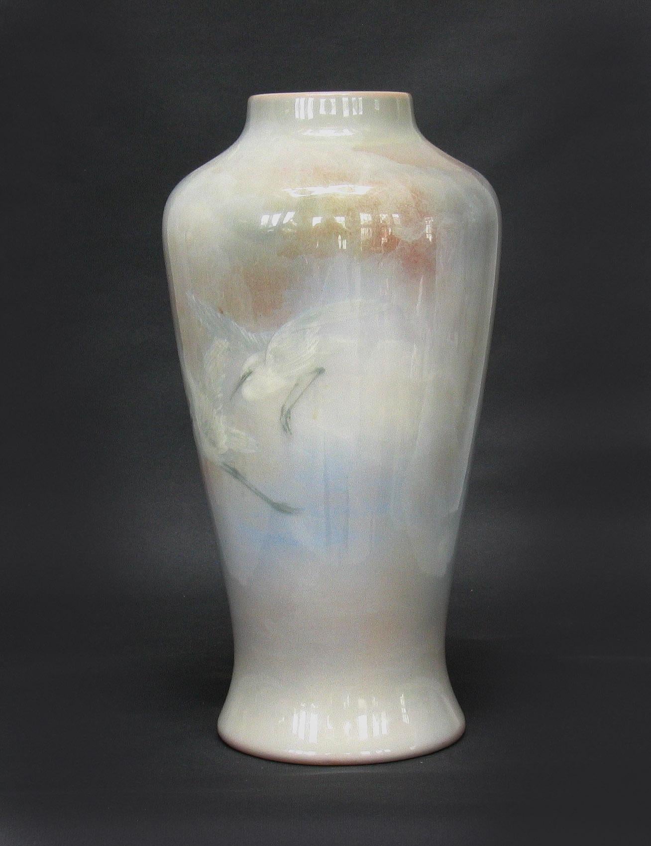 American Exceptional Large Rookwood Ceramic Iris Glaze Vase 1903 Edward Timothy Hurley