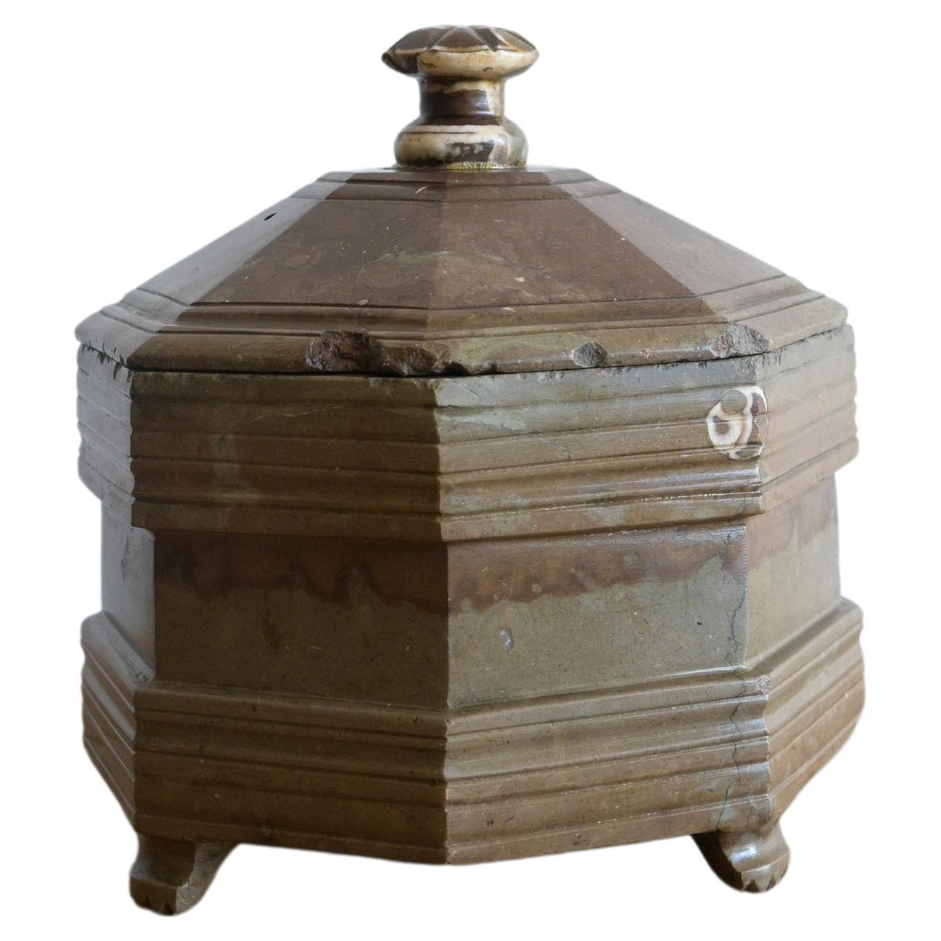 Exceptional Large Swedish Limestone Tobacco Box ca 1700-1830