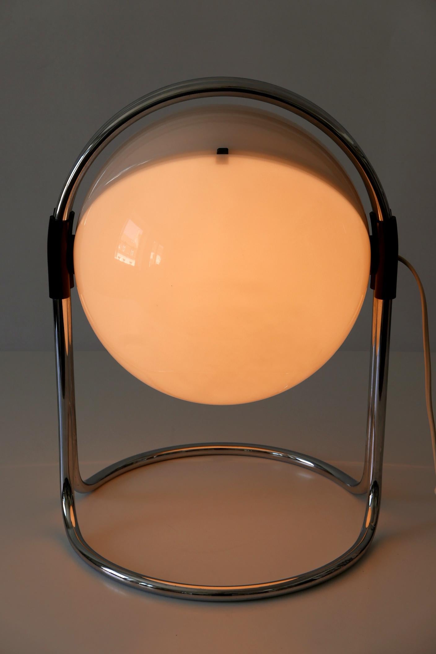 Exceptionnelle et grande lampe de table d'Andre Ricard pour Metalarte Spain 1967 en vente 6