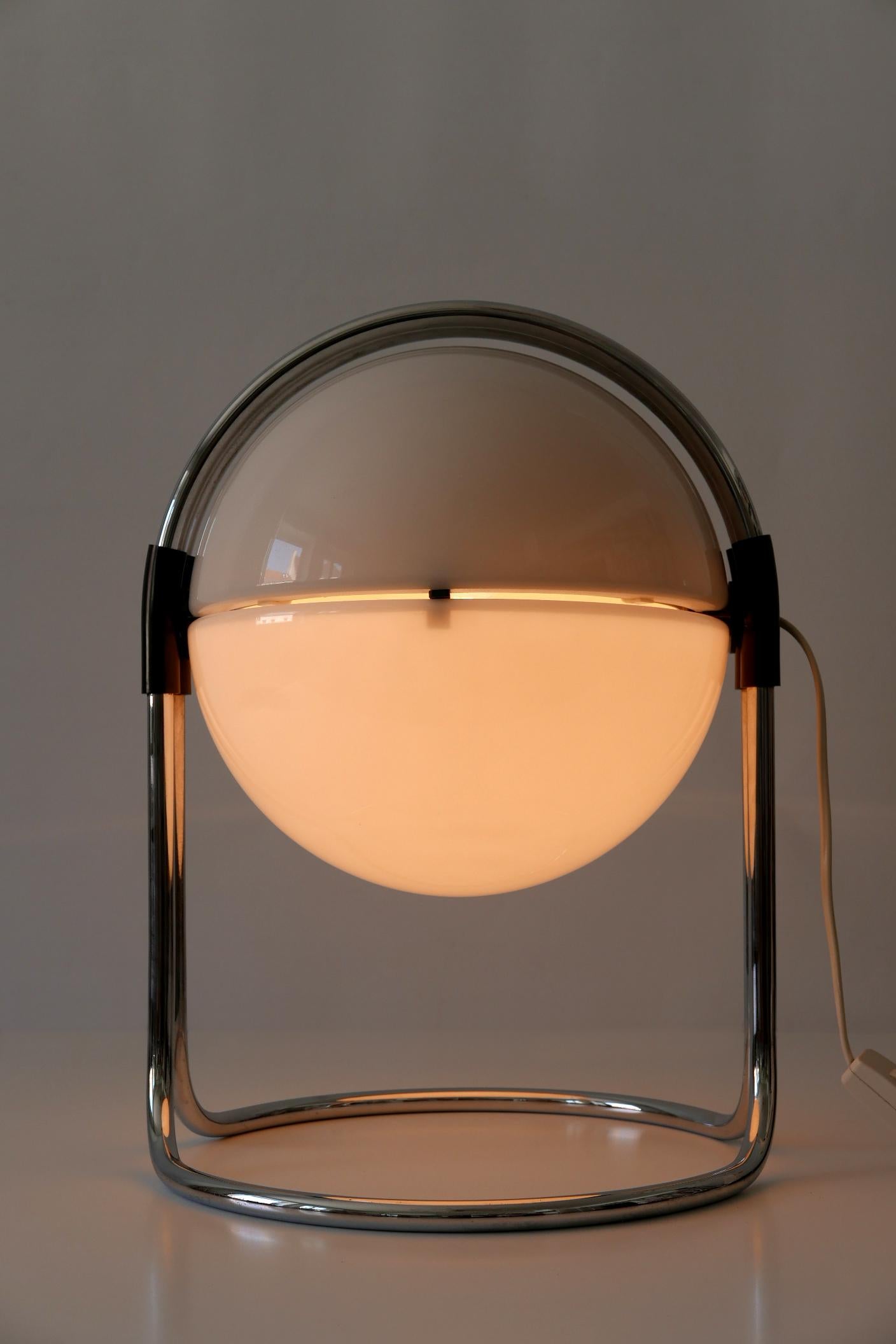 Mid-Century moderno Eccezionale e grande lampada da tavolo di Andre Ricard per Metalarte Spain 1967 in vendita