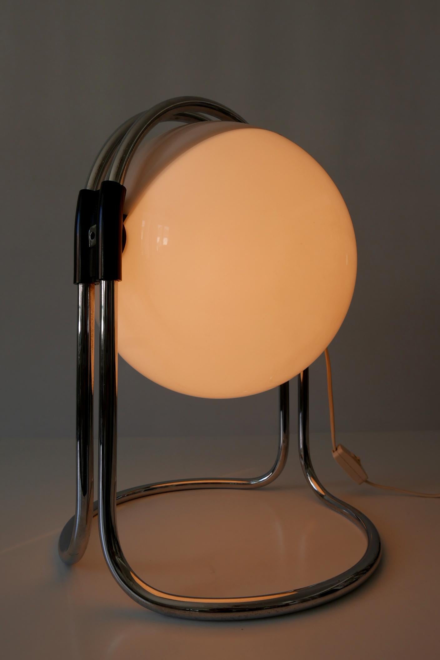 Mid-Century Modern Exceptionnelle et grande lampe de table d'Andre Ricard pour Metalarte Spain 1967 en vente