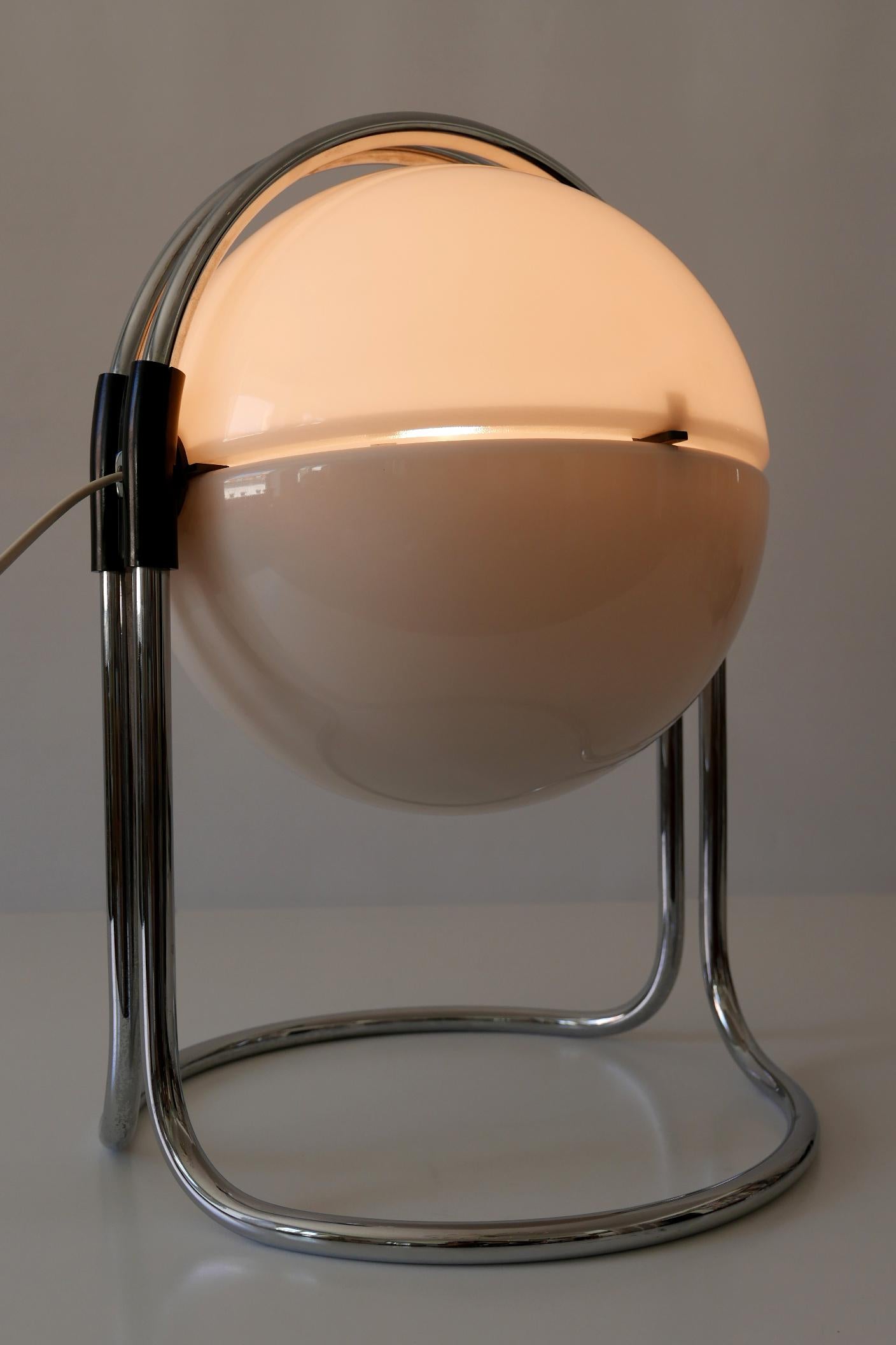 Mid-20th Century Exceptional and Large Table Lamp by Andre Ricard for Metalarte Spain 1967 For Sale