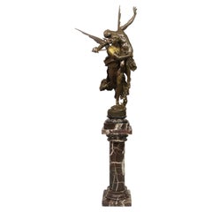 Außergewöhnliche Bronze des späten 19. Jahrhunderts "Gloria Victis" von Mercié und Barbedienne