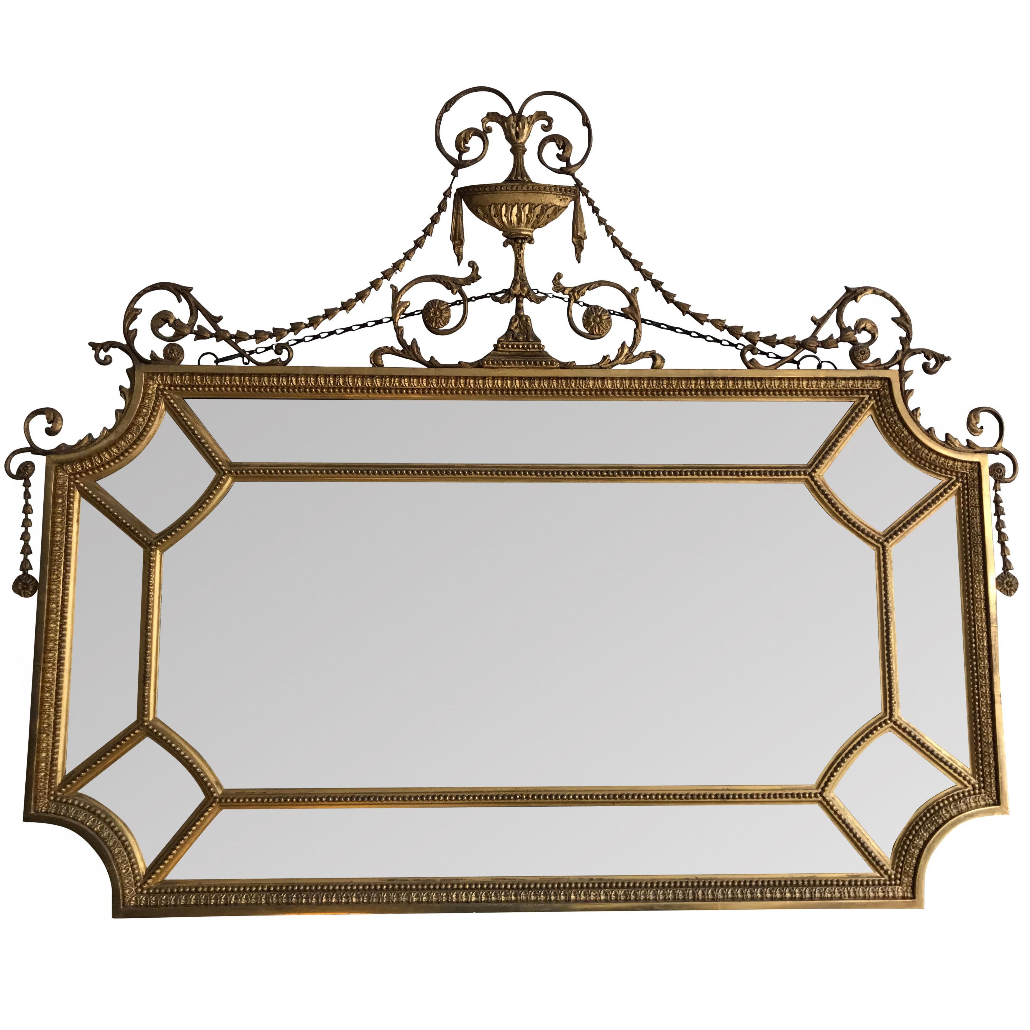 Exceptional Late 19th Century Gilt Border Mirror