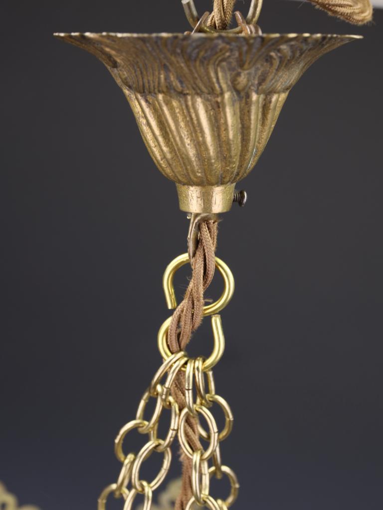 Exceptionnelle lampe à suspension Crown of Light de la fin du XIXe siècle, de style Grand Tour, avec cristaux taillés en vente 7