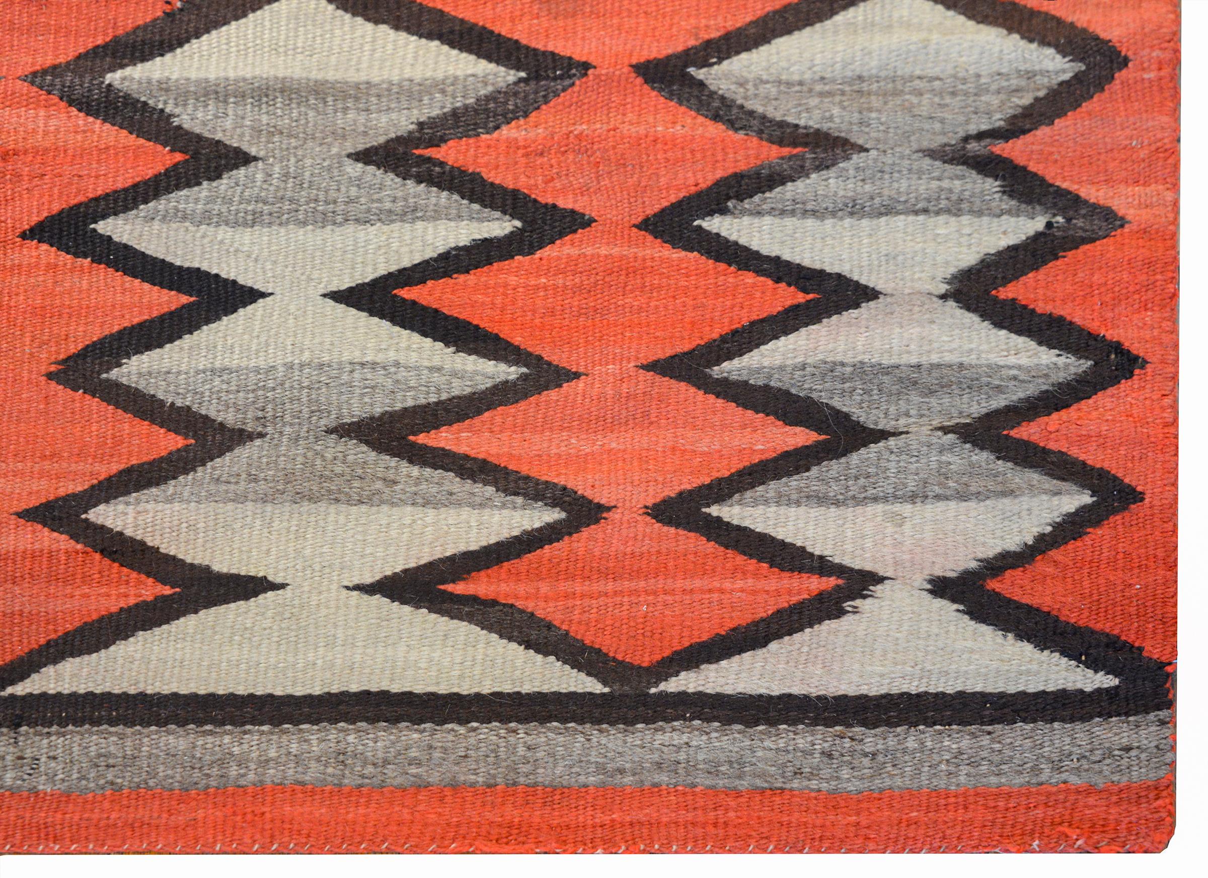 American Exceptional Early 20th Century Navajo Rug
