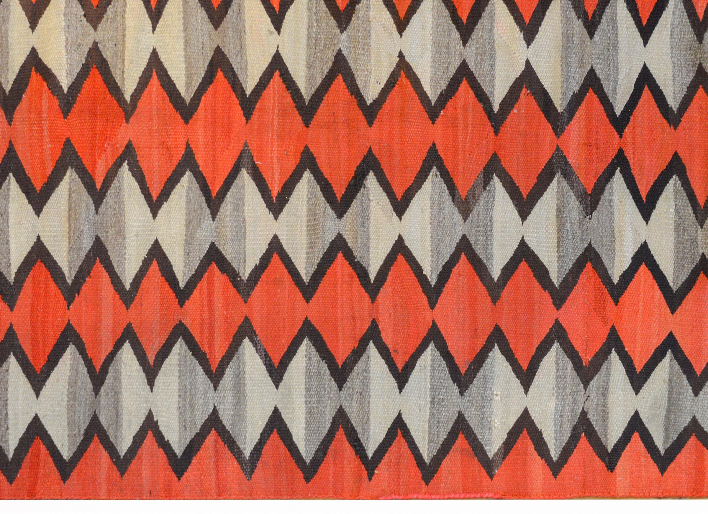Vegetable Dyed Exceptional Early 20th Century Navajo Rug