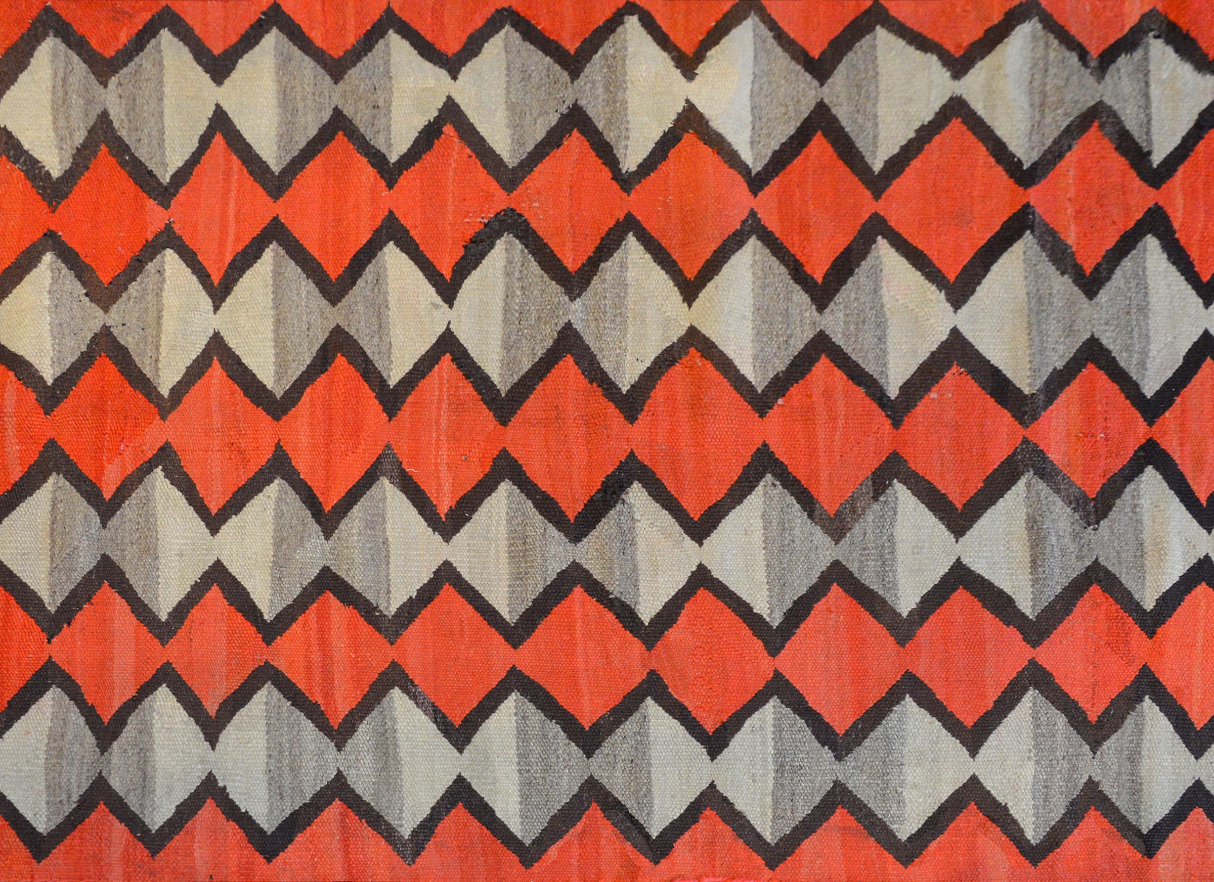 Wool Exceptional Early 20th Century Navajo Rug