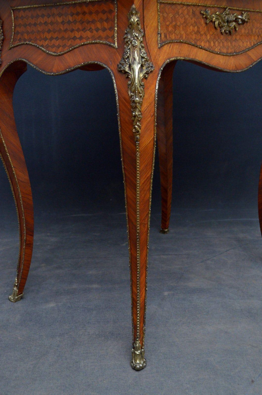 Exceptional Louis XV Design Tulipwood Dressing Table For Sale 9