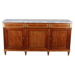 Antique Exceptional Louis XVI Style ‘Jean Mocque’ Stamped Buffet from Paris